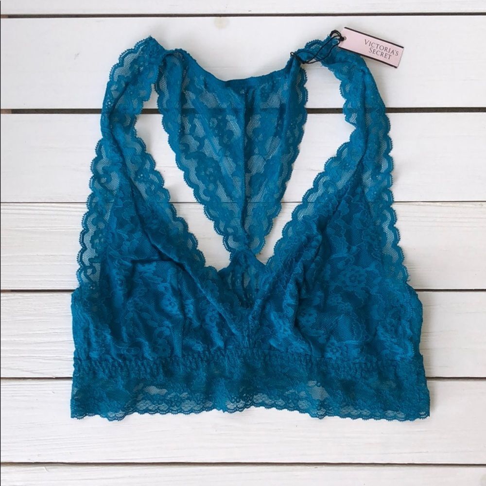 NWT VS Bralette Teal size M